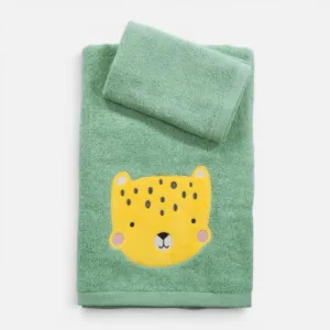 Παιδικές Πετσέτες Σετ 2 Τεμαχίων Nef-Nef Homeware Jungle Mania Pistachio 30x50+70x140cm