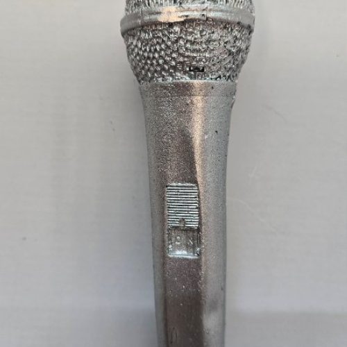 Πασχαλινή Λαμπάδα Μικρόφωνο Ασημί 20εκ