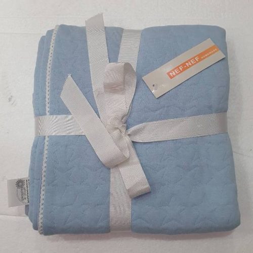 CUTE STAR Καλοκαιρινή Κουβέρτα Διπλής Όψης Blue 110x150cm 80% Βαμβάκι - 20% Πολυεστέρας