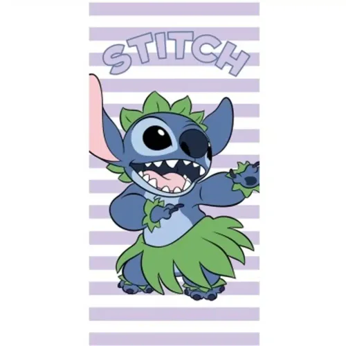 BOREA Stitch Dance Πετσέτα Θαλάσσης Βαμβακερή Βελούδινη Λιλά 320gsm