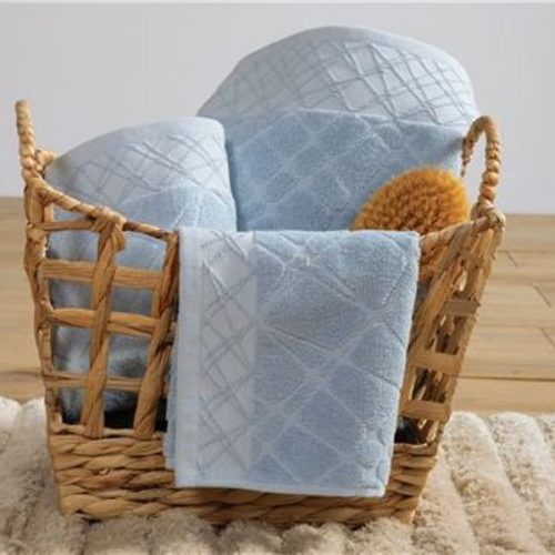 Πετσέτα Προσώπου Breylo Blue 50x90cm 100% Βαμβάκι