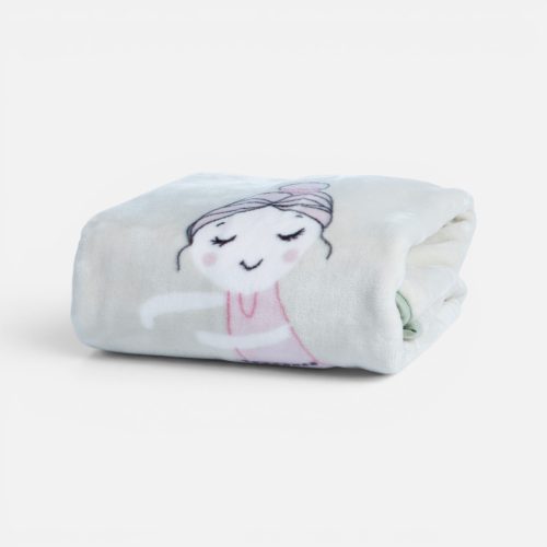 Nef-Nef Ballerine World Κουβέρτα Κούνιας Fleece Πράσινο Mint 100x140cm