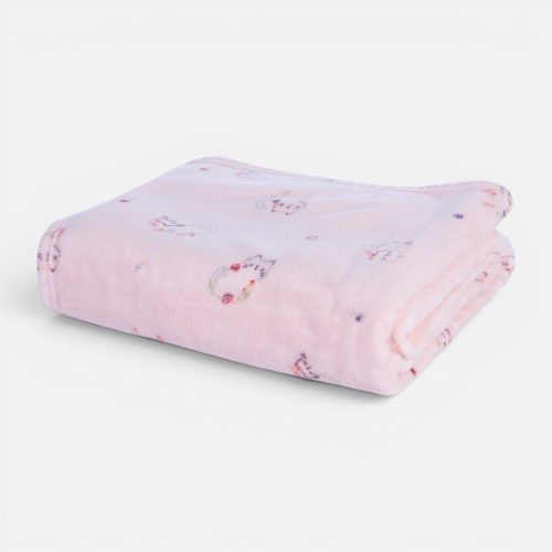 Nef-Nef Homeware Βρεφική Κουβέρτα Fleece Cats Are Perfect 300gr/m² 75x110cm