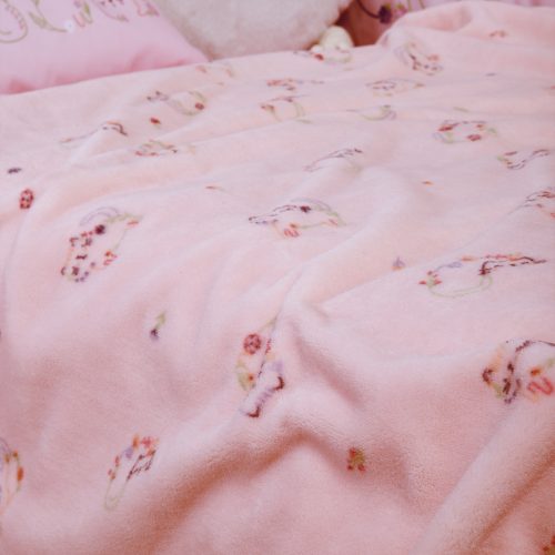 Βρεφική Κουβέρτα Fleece Κούνιας Cats Are Perfect Pink Nef-Nef Homeware