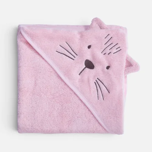 Βρεφική Κάπα Nef-Nef Cats Are Perfect Lotus Pink 100% Βαμβάκι 75x75cm