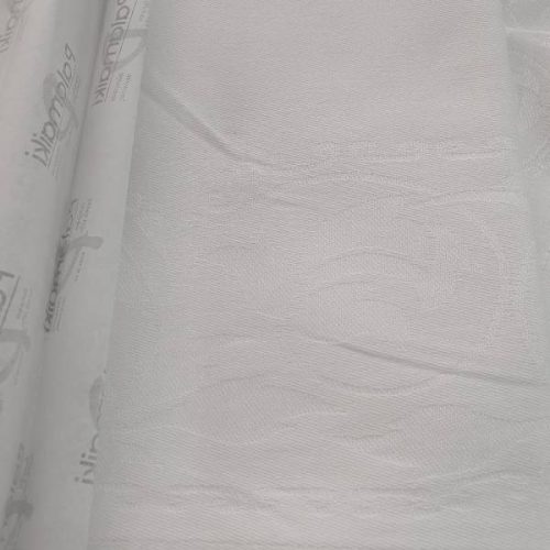 Palamaiki Τραπεζομάντηλο Φαγητού Flowers Λευκό 160x260cm για 12 Άτομα