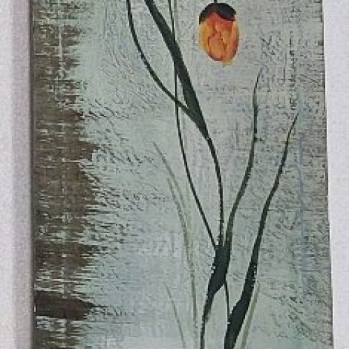 Ορθογώνιος Πίνακας με Παπαρούνα