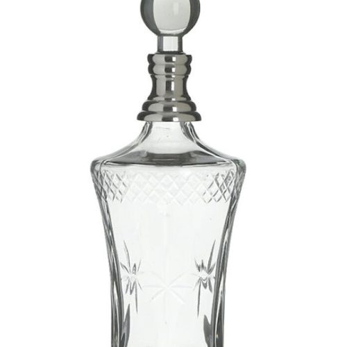 Γυάλινη Καράφα Σερβιρίσματος Ουίσκι 30εκ. με Πώμα Διάφανη