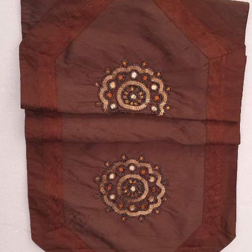 Καφέ Ράνερ Τραπεζιού με Παγιέτες 1.56x41cm