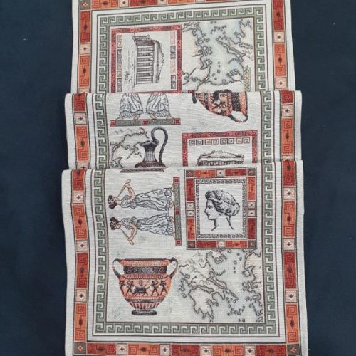 Ράνερ Τραπεζιού με Αρχαιοελληνικό Θέμα 40x100cm