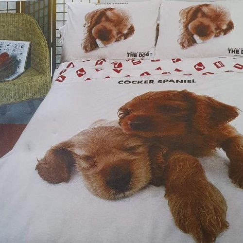 Σετ Μονά Σεντόνια The Dog 160x260 με Λάστιχο 100% Βαμβάκι Παλαμαϊκή