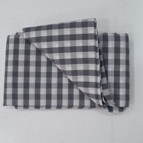 Τραπεζομάντηλο Καρό Γκρι-Λευκό 150x280cm