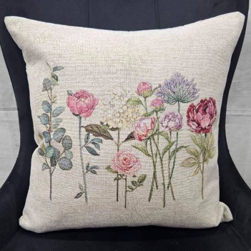 Διακοσμητικό Μαξιλάρι 45x45cm με Λουλούδια