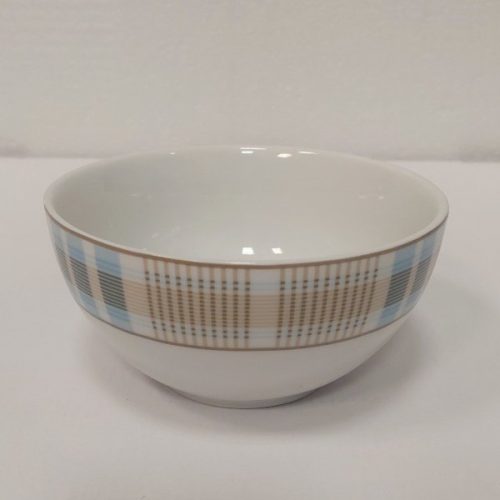 Καρό Μπωλ Πορσελάνης 14εκ Ιωνία