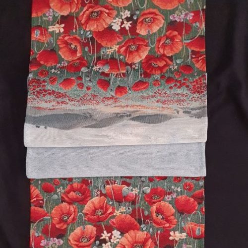 Ράνερ Τραπεζιού με Παπαρούνες 40x100cm