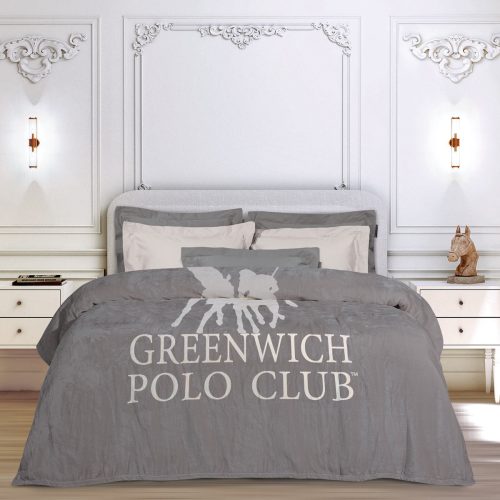 Greenwich Polo Club Μονή Κουβέρτα Fleece Grey
