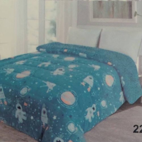 Κουβέρτα Flannel με Sherpa Διάστημα 150x200cm