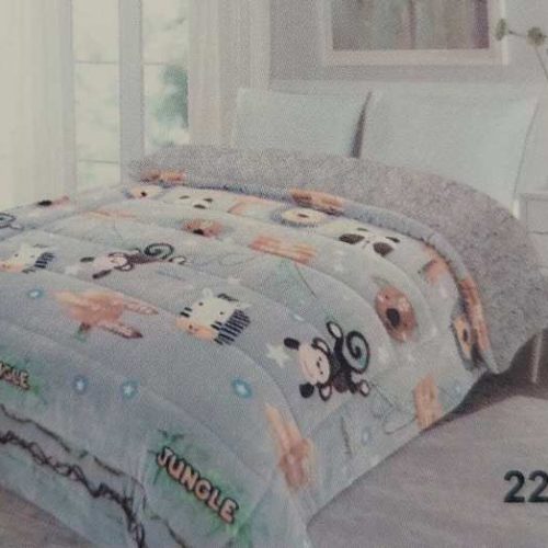 ουβέρτα Flannel με Sherpa Jungle 150x200cm Κωδ. 22-041
