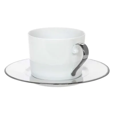 Φλυτζάνι Τσαγιού Elegance 24.001.16 P 250ml White-Platinum Cryspo Trio