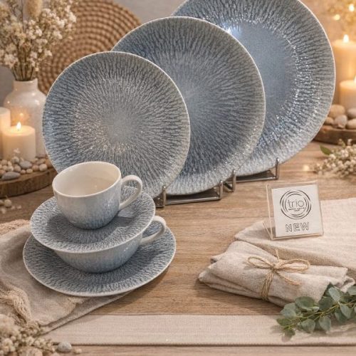 Σερβίτσιο Φαγητού Σετ 20τμχ In-glaze Stoneware Neptune Blue CRYSPO TRIO 25.098.40