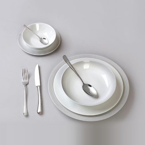 Cryspo Trio Σετ Πιάτα Φαγητού 20 Τεμ. Bonito Grey