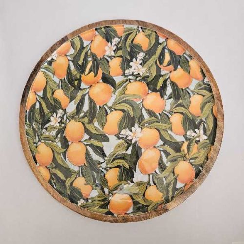 Σαλατιέρα με Σχέδιο Πορτοκάλια 25x25x8cm