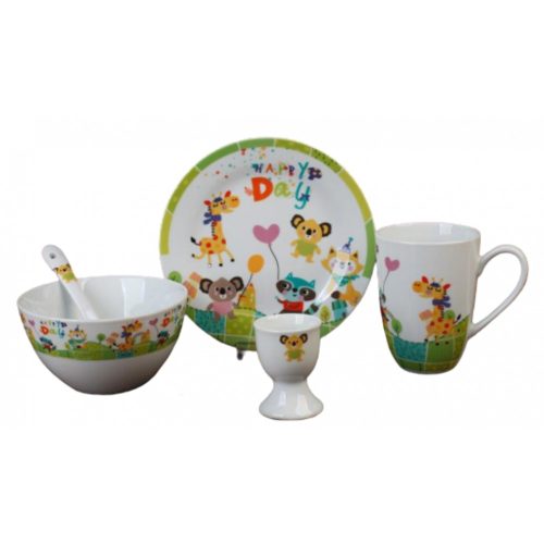 Cryspo Trio Παιδικό Σερβίτσιο Φαγητού Πορσελάνης 5 Τεμ. Happy Day 28.8394.90