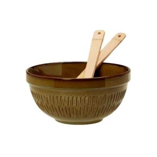 cryspo trio, σαλατιέρα stoneware, μπολ σαλάτας, σερβίρισμα τραπεζιού, σκεύη κουζίνας