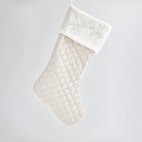 Κάλτσα για Τζάκι – Λευκή Βελούδινη