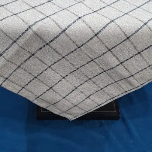 Καρεδάκι Τραπεζιού Ανεξίτηλο Καρό Μπεζ 100x100cm