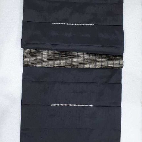 Ράνερ Τραπεζιού Μαύρο-Χρυσό με Στρας Swarovski 40x167cm