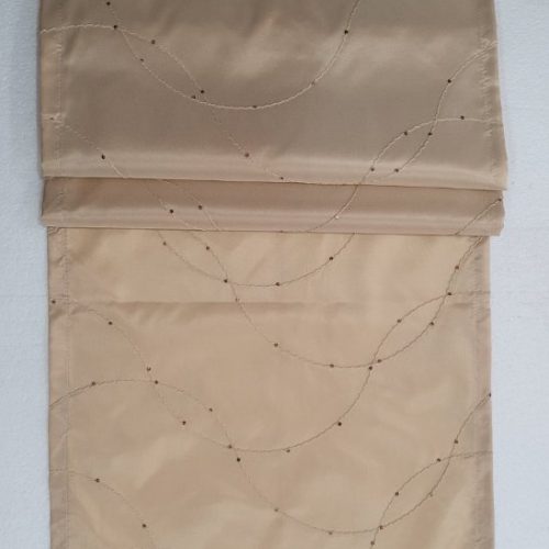Ράνερ Τραπεζιού Εκρού με Παγιέτες 40x126cm
