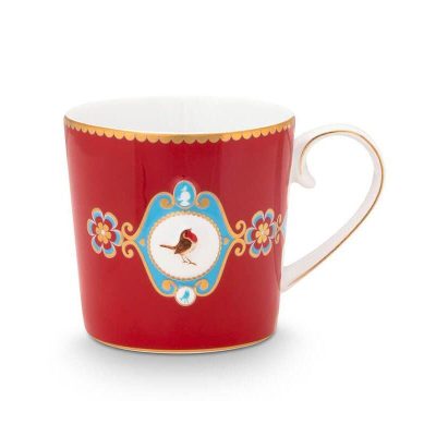 PiP Studio Love Birds Κούπα από Πορσελάνη Κόκκινη 150ml