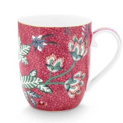 Pip Studio Κούπα 145ml Flower Festival Dark Pink