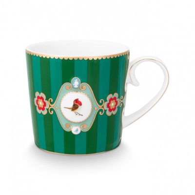 PiP Studio Love Birds Κούπα από Πορσελάνη Πράσινη 150ml