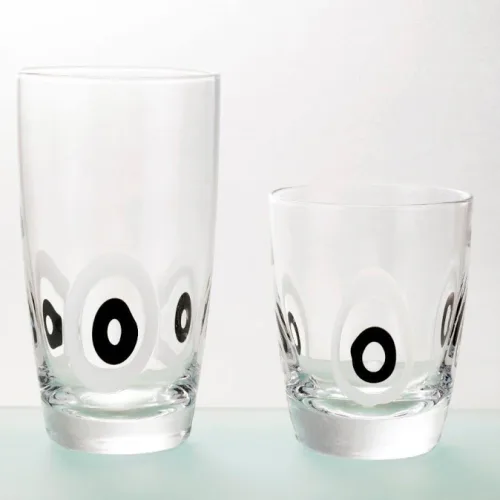 Cryspo Trio Σετ Ποτήρια Ουίσκι Γυάλινα Poua Black 350ml 6 Τεμ. 52.104.52