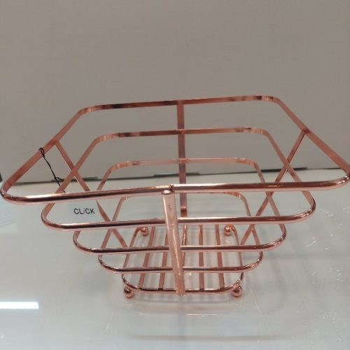 Φρουτιέρα Μεταλλική Χαλκίνη 25x25x17 cm