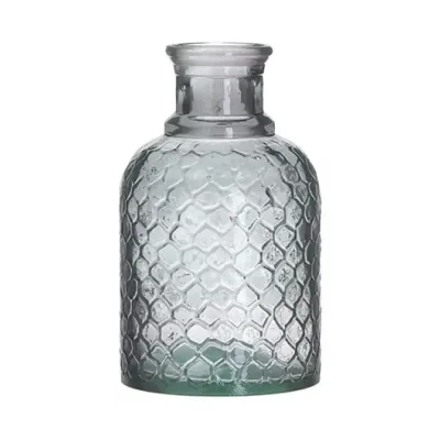 INART 6-70-522-0006 Βάζο Γυάλινο Ανθρακί 12x20cm