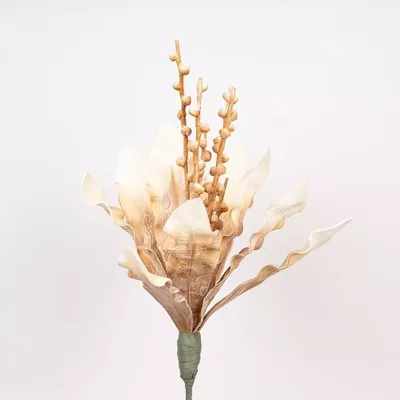 Estheti Διακοσμητικό Κλαδί Αλόη Foam Μπεζ 35x95cm