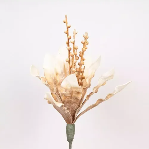 Estheti Διακοσμητικό Κλαδί Αλόη Foam Μπεζ 35x95cm