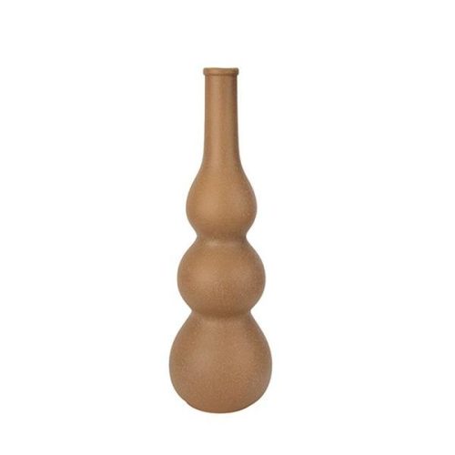 ESTHETI Βάζο Πορσελάνινο Μπεζ Ματ 17.5x17.5x56cm 819-01639