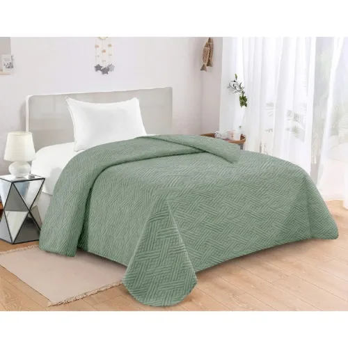 Κουβερλι Microfiber Μονο 160X240 Adam Home Gloria Green