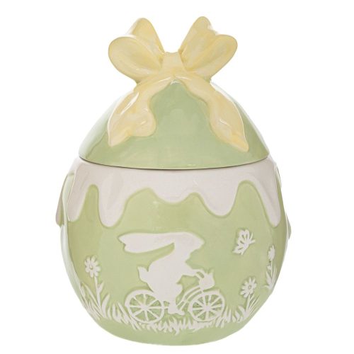 ΠΡΑΣΙΝΗ ΚΕΡΑΜΙΚΗ ΜΠΙΣΚΟΤΙΕΡΑ ΜΕ ΛΑΓΟ 16.5Χ16.5Χ23ΕΚ