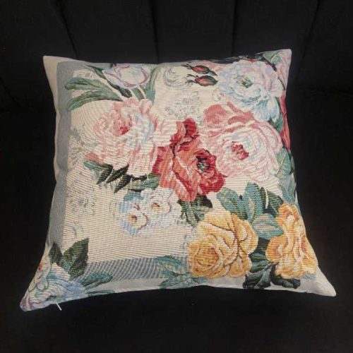 Διακοσμητικό Μαξιλάρι 45x45cm με Λουλούδια
