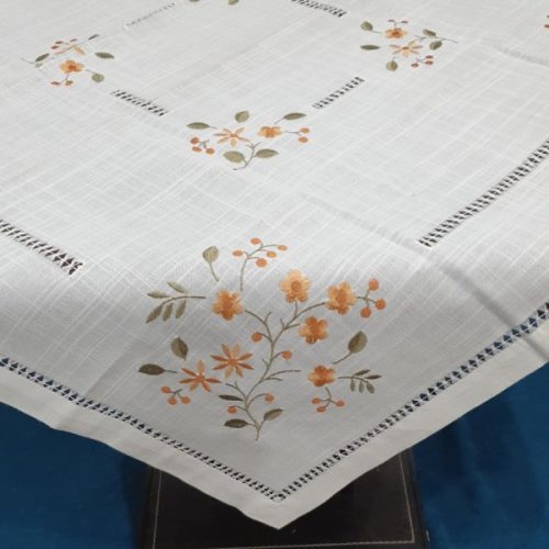 Καρεδάκι Τραπεζιού με Κοφτό Κέντημα 86x86cm