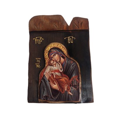 Ξύλινη Εκκλησιαστική Εικόνα Παναγίας 22x16cm