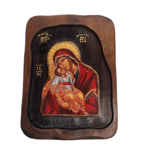 Ξύλινη Εκκλησιαστική Εικόνα Παναγίας 22x16cm