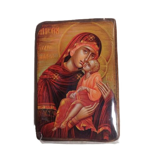 Ξύλινη Εκκλησιαστική Εικόνα Παναγίας 13x9cm