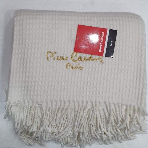 PIERRE CARDIN Ριχτάρι – Κουβέρτα Καναπέ Εκρού 140x180cm 50% Βαμβάκι - 50% Ακρυλικό