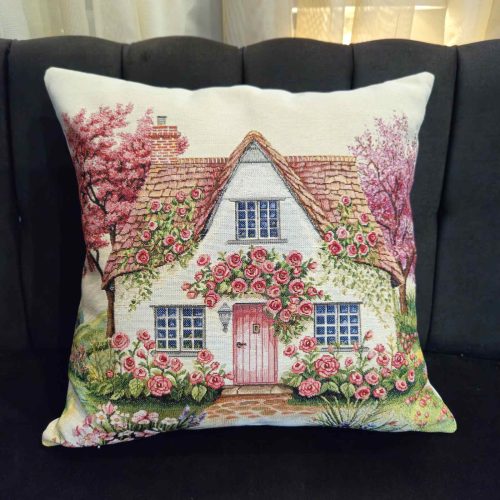 Διακοσμητικό Μαξιλαράκι Σπιτάκι στο Δάσος 45x45cm